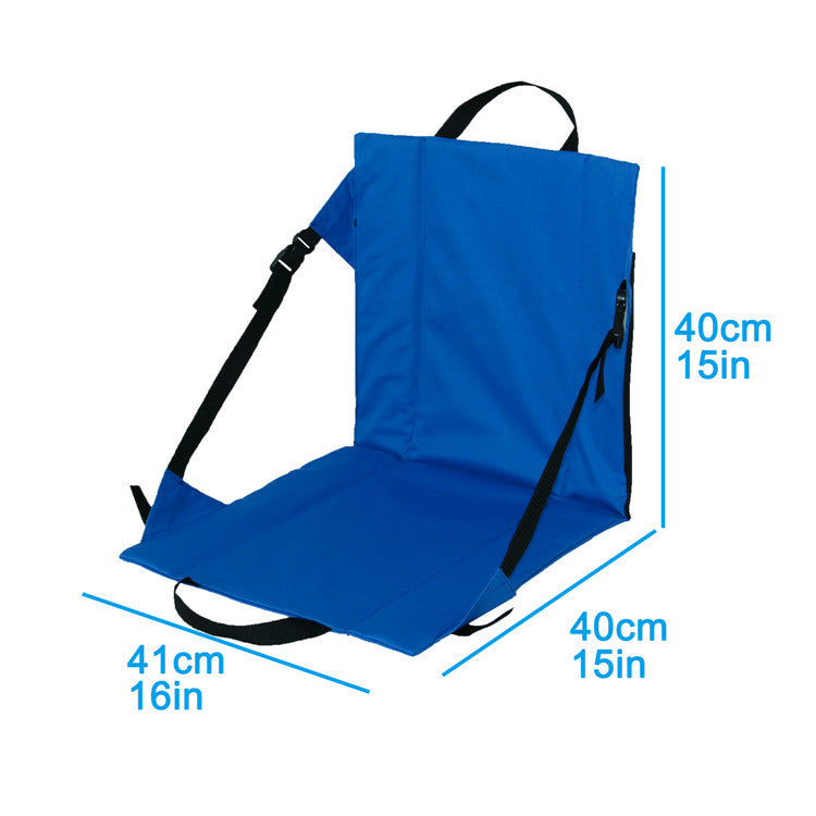 Road Trip Outdoor Camping Travel Chair with Backrest | Beach Chair | Moisture-proof Folding Cushion