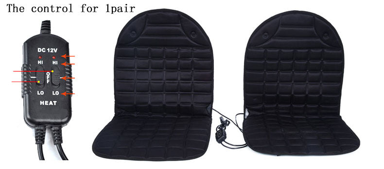 Automobile Heating Cushion | Efficient Carseat Warming Cushion | Adjustable Heat Settings